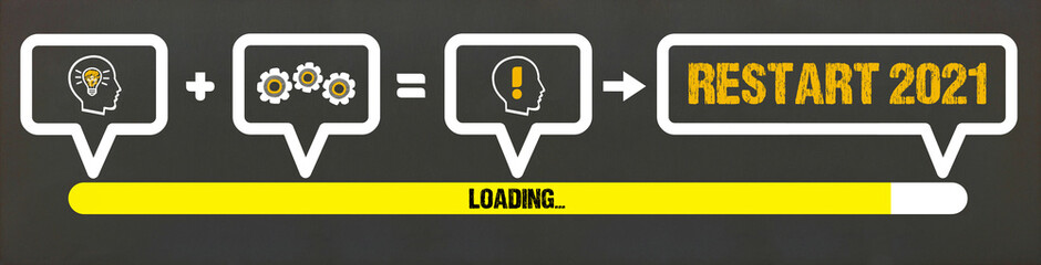 Fototapeta premium Restart 2021