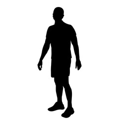 silhouette of a man walking