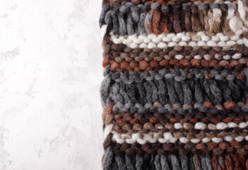 Knitting as a home hobby.