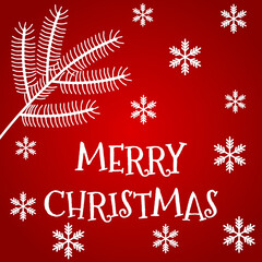 Merry Christmas background. Vector Illustration