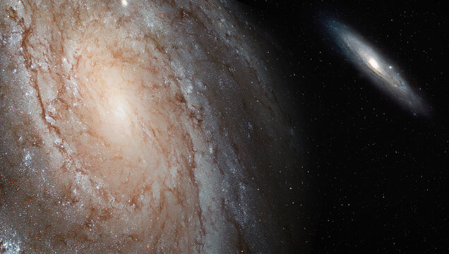 Our galaxy is milky way, Andromeda galaxy, in the background  (Heic0602a Pinwheel galaxy, Milky Way galaxy has been amended as) "Elements of this image furnished by NASA "