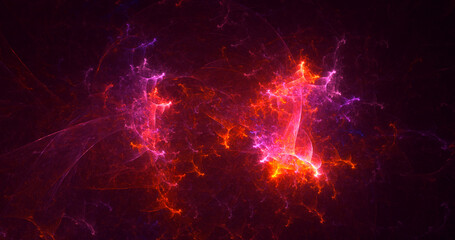 Obraz premium 3D rendering abstract multicolor fractal light background