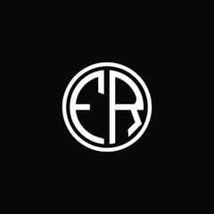 FR MONOGRAM letter icon design on BLACK background.Creative letter FR/ F R logo design.
 FQ initials MONOGRAM Logo design.