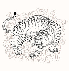 oriental tiger tattoo