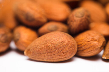 almond (shelled) isolated on white background