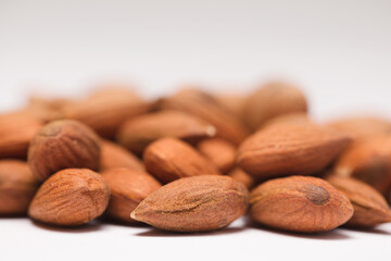 almond (shelled) isolated on white background