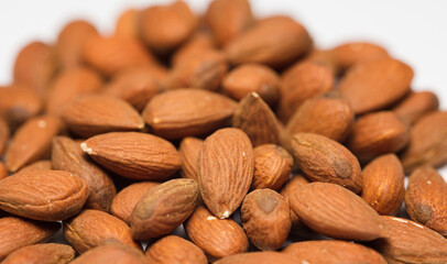 almond (shelled) isolated on white background