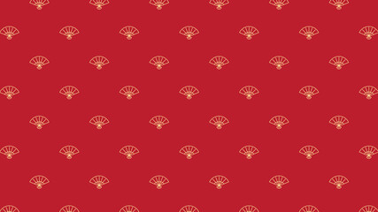 Chinese fan pattern wallpaper. Chinese fan symbol.