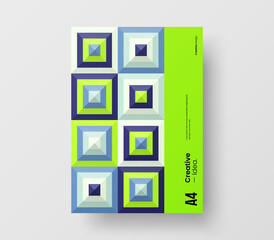 Brochure front page design layout. Vertical corporate identity A4 report cover. Modern abstract geometric vector business presentation illustration template. 