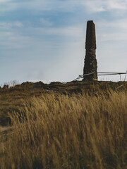 Obelisk na szczycie Wielkiej Rawki - Bieszczady