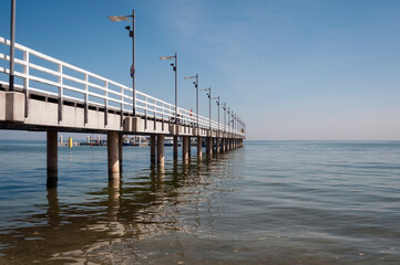 Mechelinki pier and its surroundings
