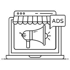
Flat design of shopping marketing icon 
