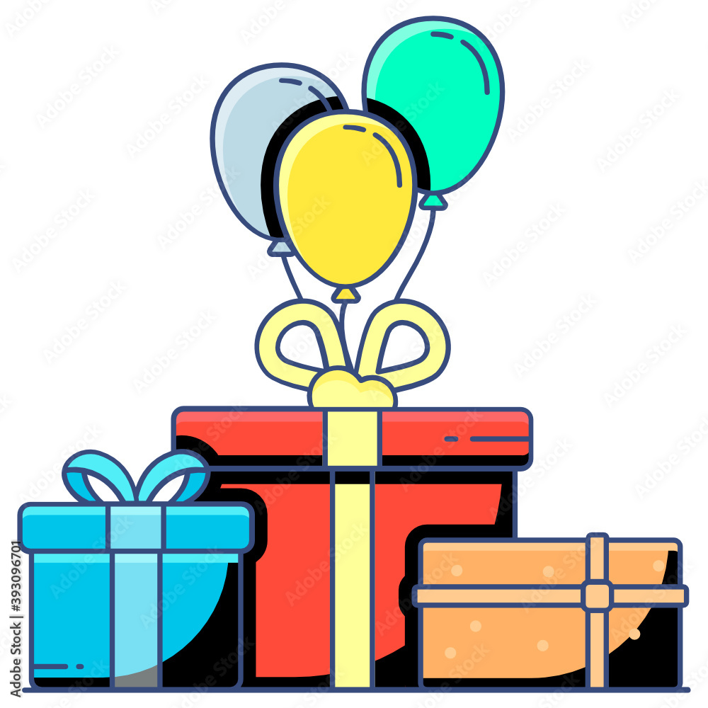 Canvas Prints gift box on webpage with quality badge denoting premium product concept icon