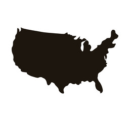 united states of america map icon