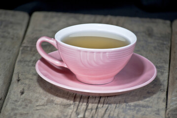 tea from a crystal Cup