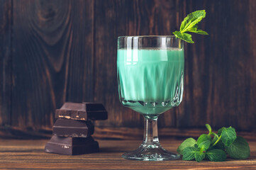 Glass of Grasshopper Cocktail