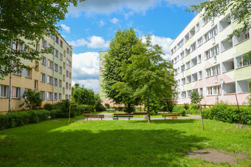 Obraz premium block in the city