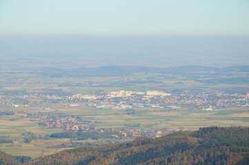 aerial view of the city
