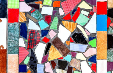 Abstract mosaic grunge background of broken tiles