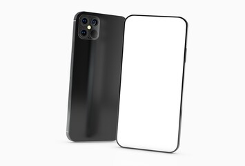 a digital smartphone device mobile phone 3d isolated