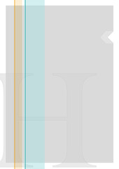 Graurahmen Buchstabe H