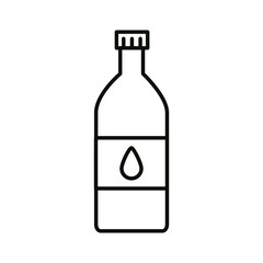 beverage water bottle with drop line icon