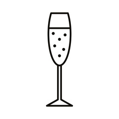 champagne cup line style icon
