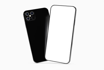 a digital smartphone device mobile phone 3d isolated
