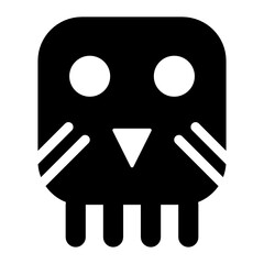 
Cultural mask icon style, face mask 
