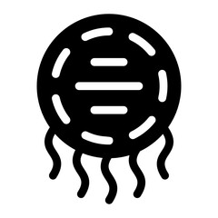 
A solid icon of mexican hat, filled vector 
