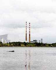View of The Poolbeg Generating Station Dublin, Ireland