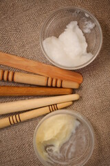 wooden tools set honey massage