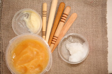 wooden tools set honey massage