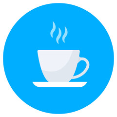 
Hot teacup icon design, hot beverage concept 
