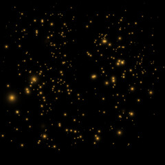 Obraz premium Vector eps 10 gold particles. Glowing yellow bokeh circles, sparkling golden dust abstract gold luxury background decoration