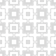 Coloring book, seamless colouring page  for adults. Black and white vector linear illustrations. Abstract pattern. Geometric background. Easy to edit color and lines.