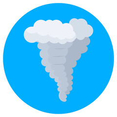 

A beautiful rounded design icon of cloud 

