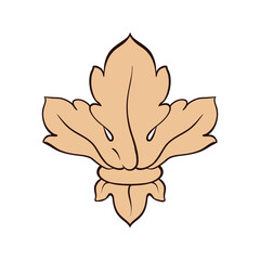 Frame vintage or retro border ornament with baroque style like engraving on classical decor for greeting card and wedding invitation and menu for restaurant.  The foliage swirl victorian or damask.