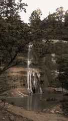 Deep forest Waterfall in Cebu. Philippines