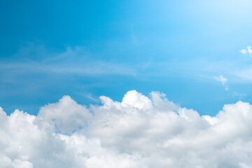 beautiful blobs of clouds in the sky. Nature backgrounds for design, presentations, wallpapers, etc. landscape photography with cloudscape theme