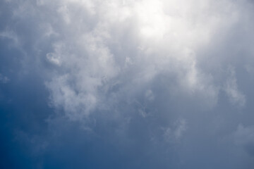 beautiful blobs of clouds in the sky. Nature backgrounds for design, presentations, wallpapers, etc. landscape photography with cloudscape theme