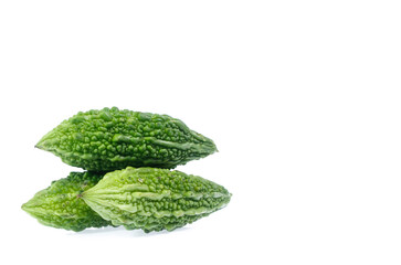 Bitter melon isolated on white background