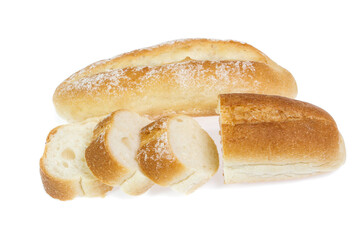 Bread isolated on white background