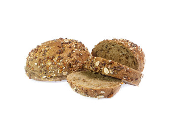Bread isolated on white background