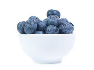 blueberries isolated on white background