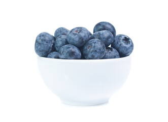 blueberries isolated on white background