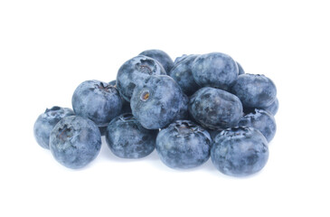 blueberries isolated on white background