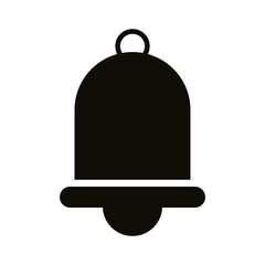 bell sound silhouette style icon