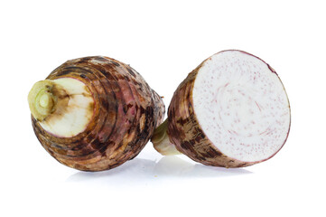 taro isolated on white background