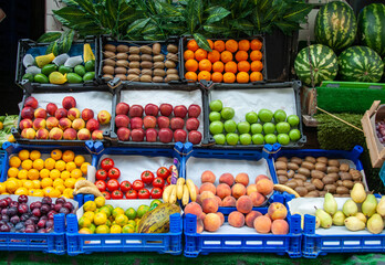 fruits and vegetables at the market